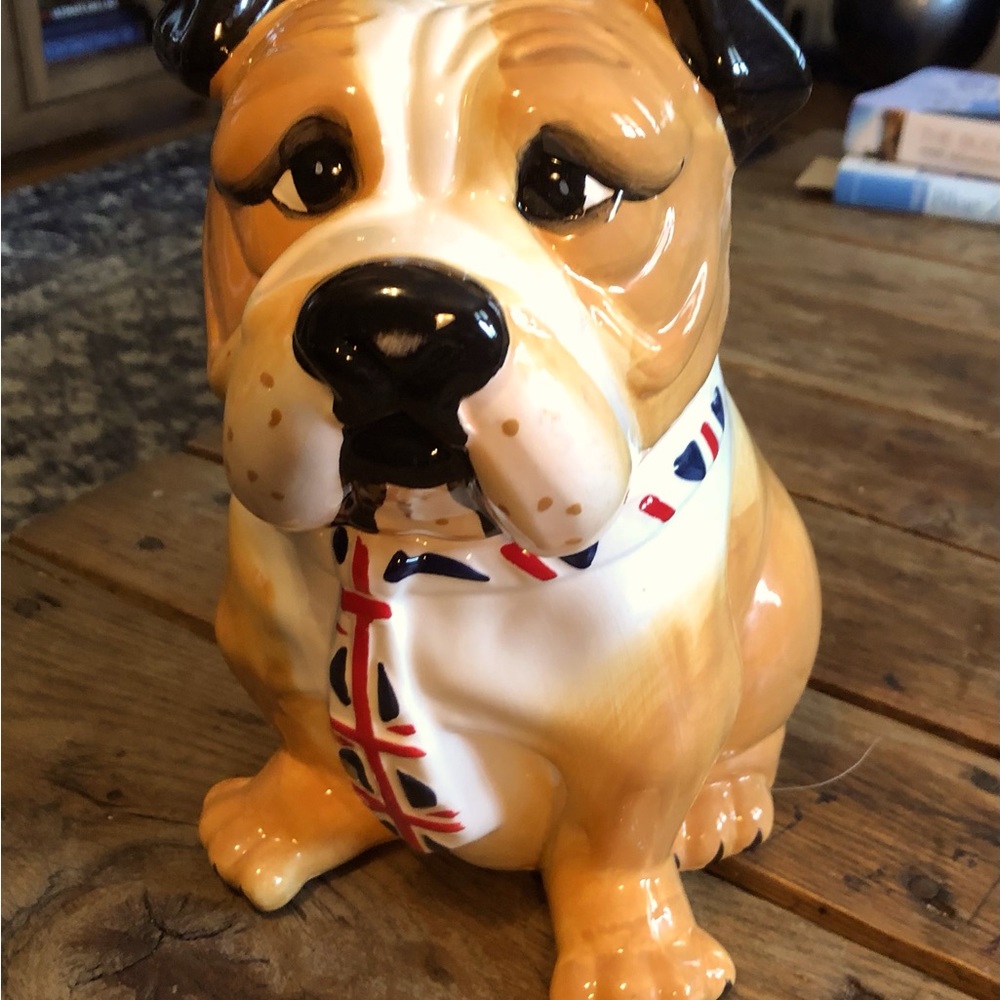 British bulldog cookie jar.